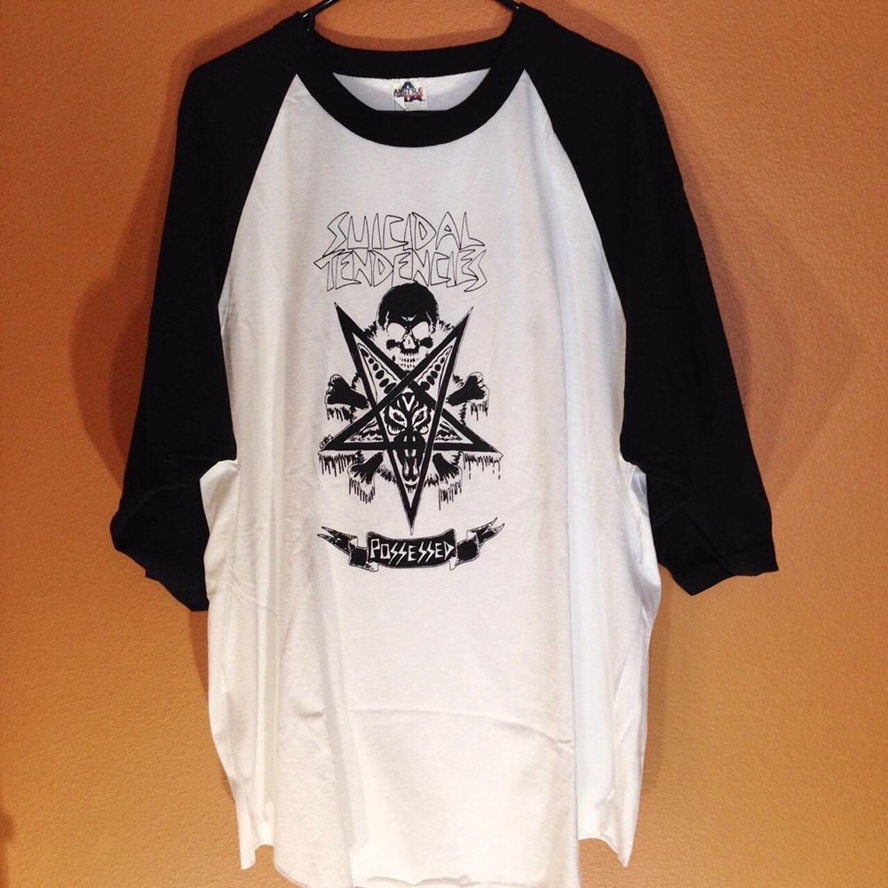 Brand New unworn Suicidal Tendencies raglan tee.